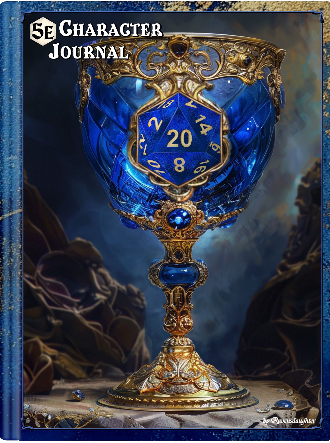 D20 Character Journal - Sapphire Chalice