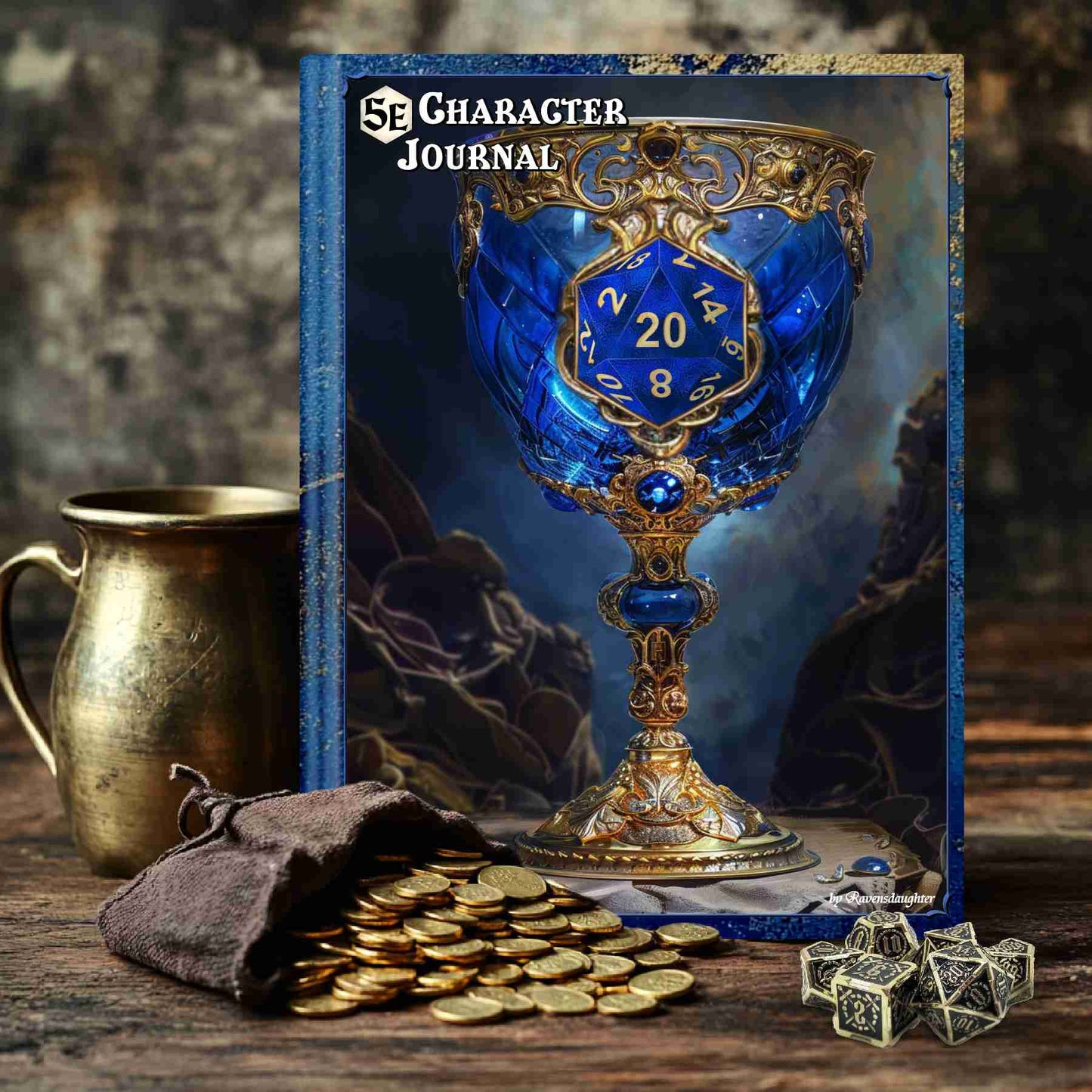 D20 Character Journal - Sapphire Chalice