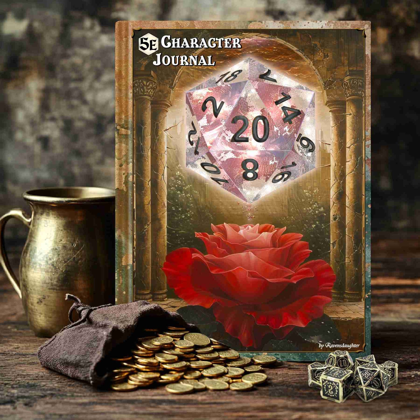 D20 Character Journal - Mystic Rose