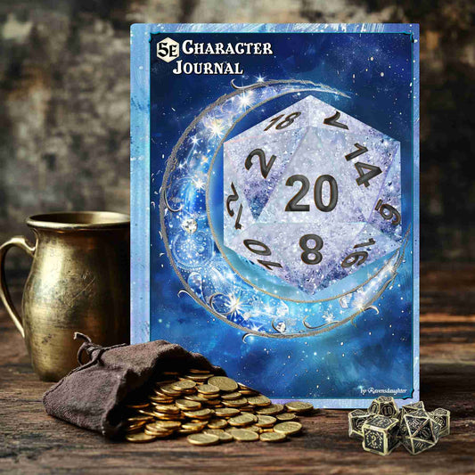 D20 Character Journal - Silver Moon