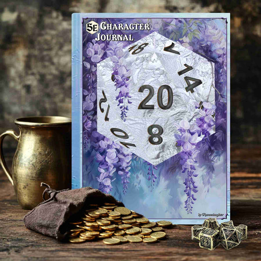 D20 Character Journal - Sweet Wisteria