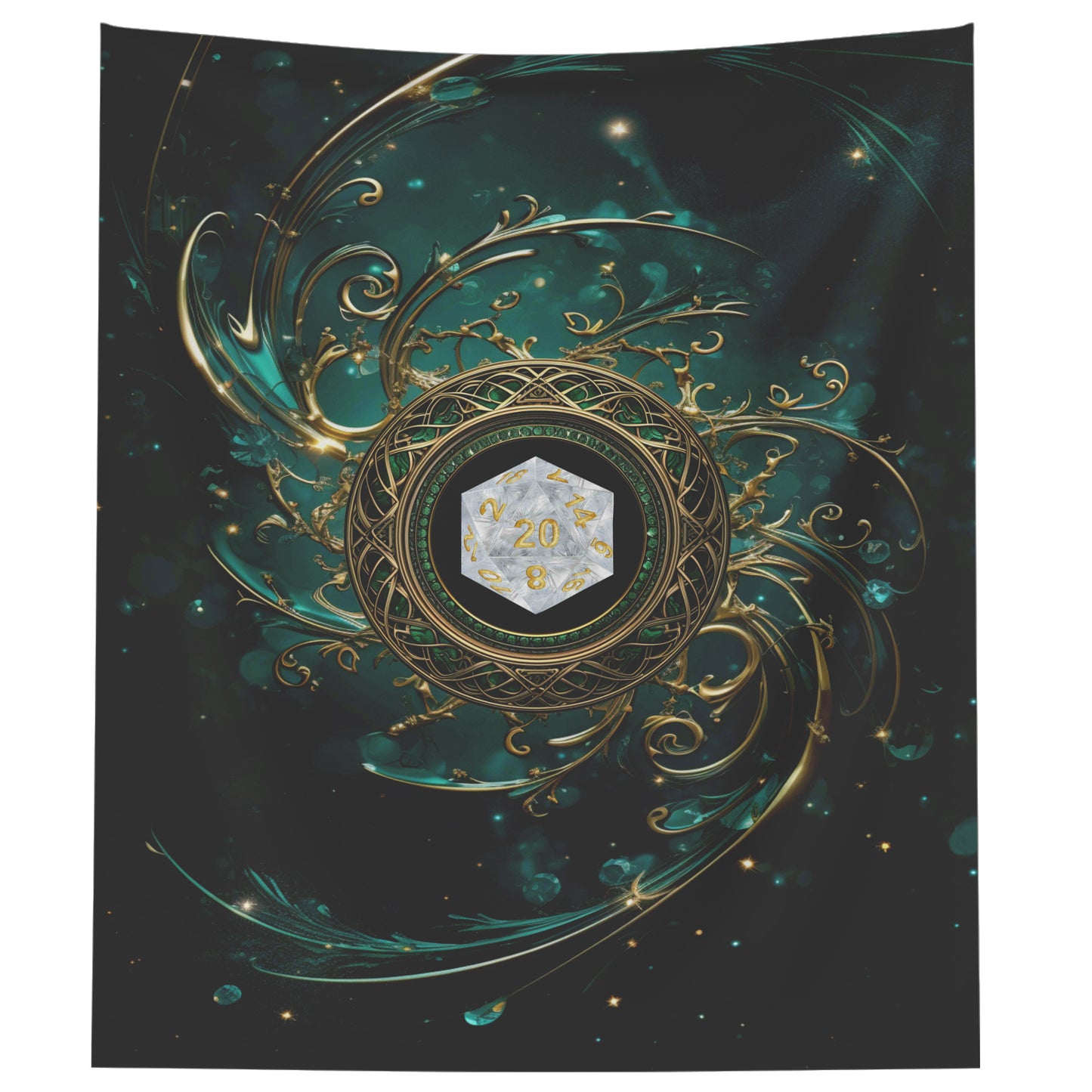 D20 Celtic Spiral Wall Hanging