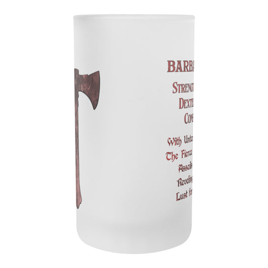 D&D Barbarian Frosted Mug