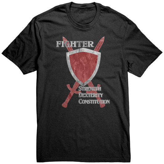 D&D Character Class Unisex T-Shirt - Fighter