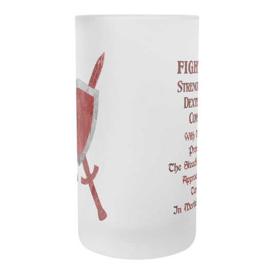 D&D Fighter Frosted Mug