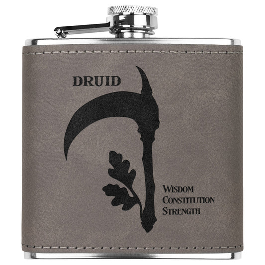 D&D Leatherette Flask - Druid