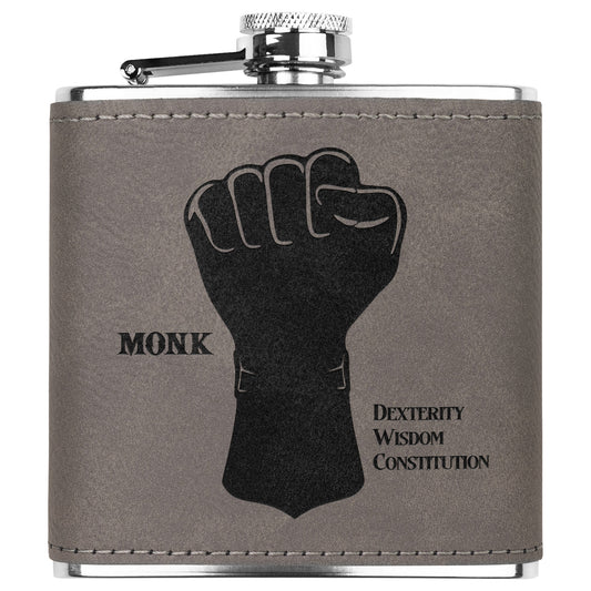 D&D Leatherette Flask - Monk