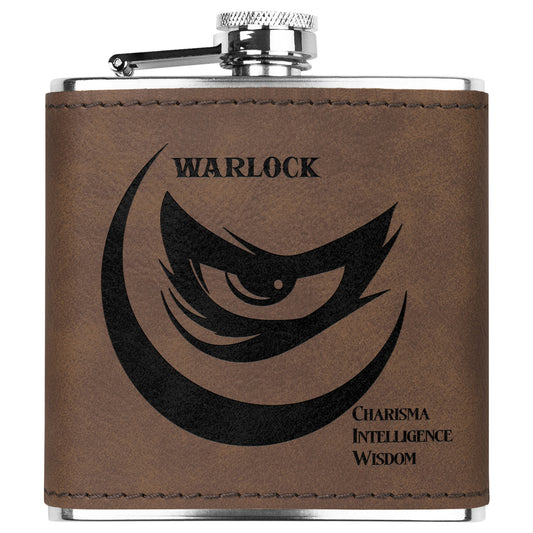 D&D Leatherette Flask - Warlock