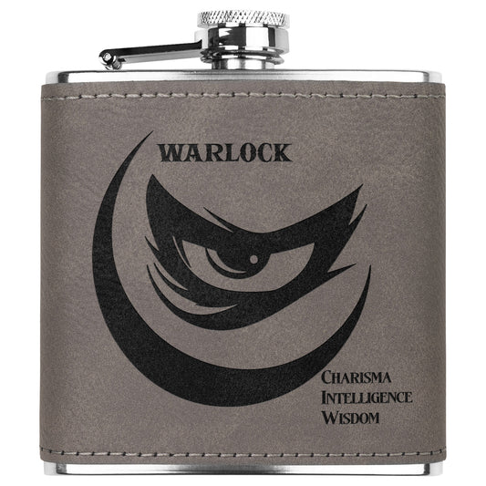 D&D Leatherette Flask - Warlock