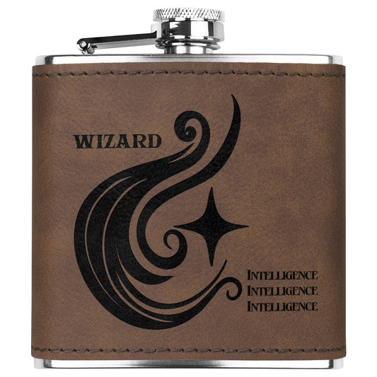 D&D Leatherette Flask - Wizard