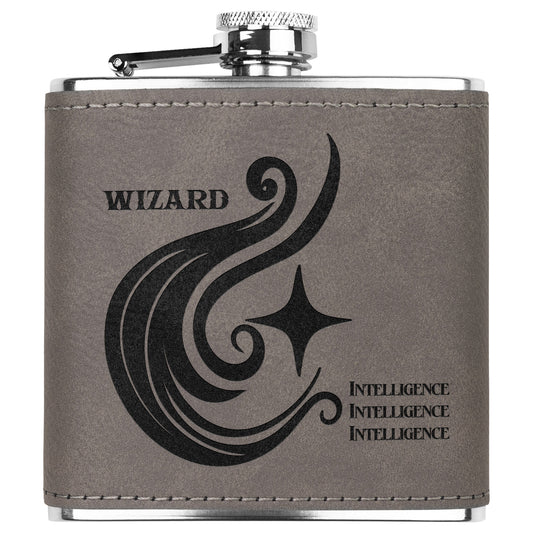 D&D Leatherette Flask - Wizard