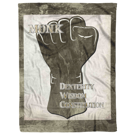 D&D Monk Fleece Blanket