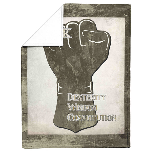 D&D Monk Fleece Blanket