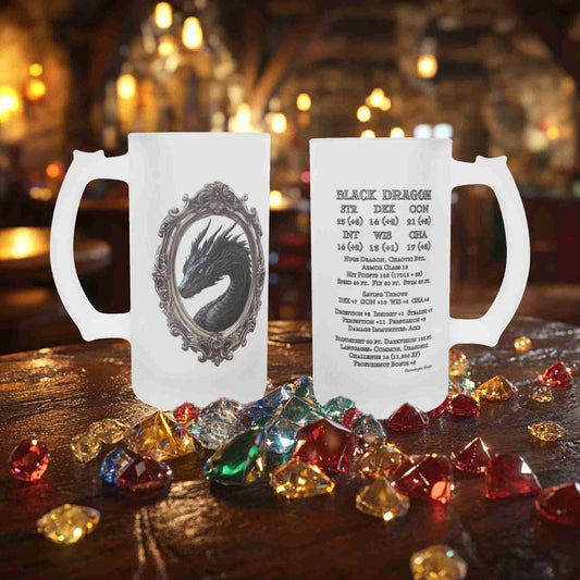 Black Dragon Frosted Mug