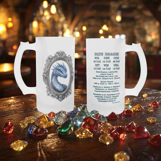 Blue Dragon Frosted Mug