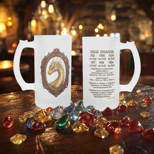 Gold Dragon Frosted Mug