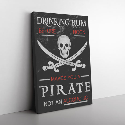 Drinking Rum Before Noon Canvas Print