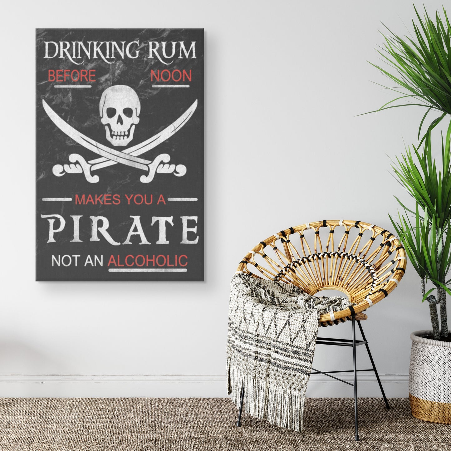 Drinking Rum Before Noon Canvas Print