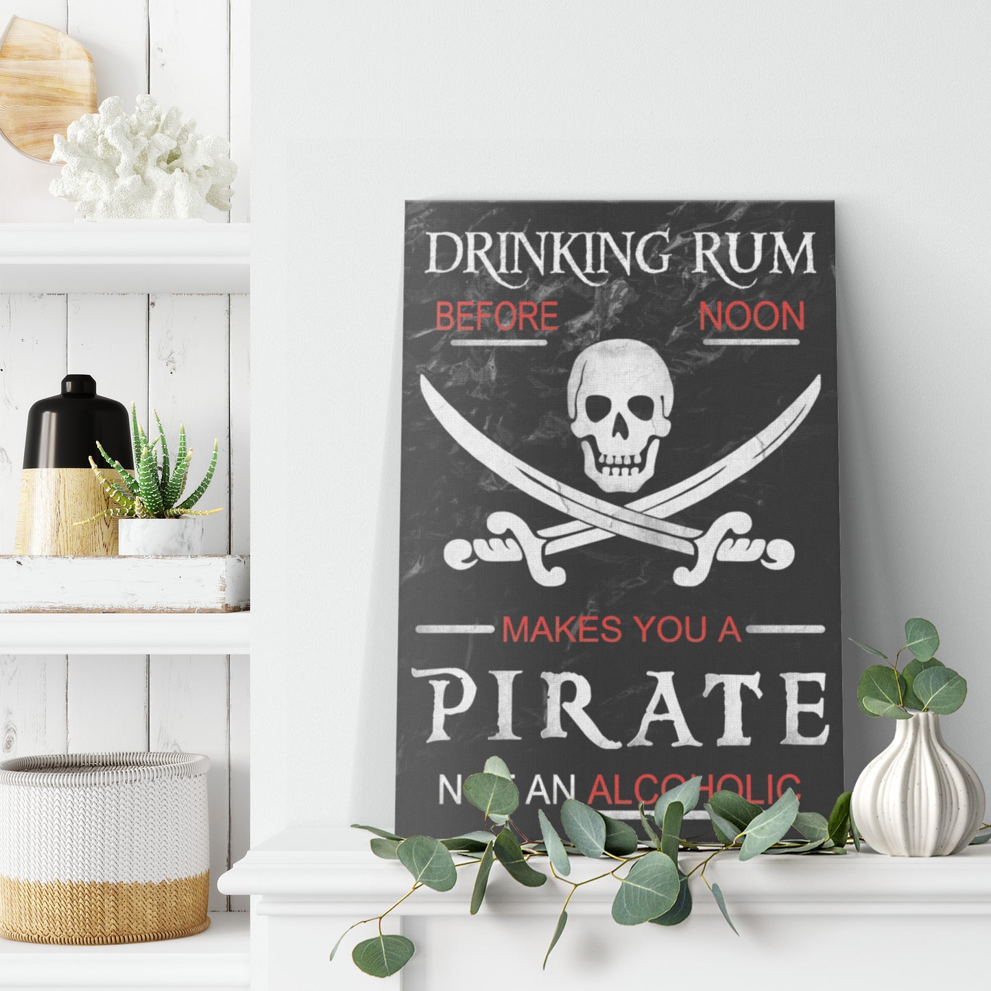 Drinking Rum Before Noon Canvas Print