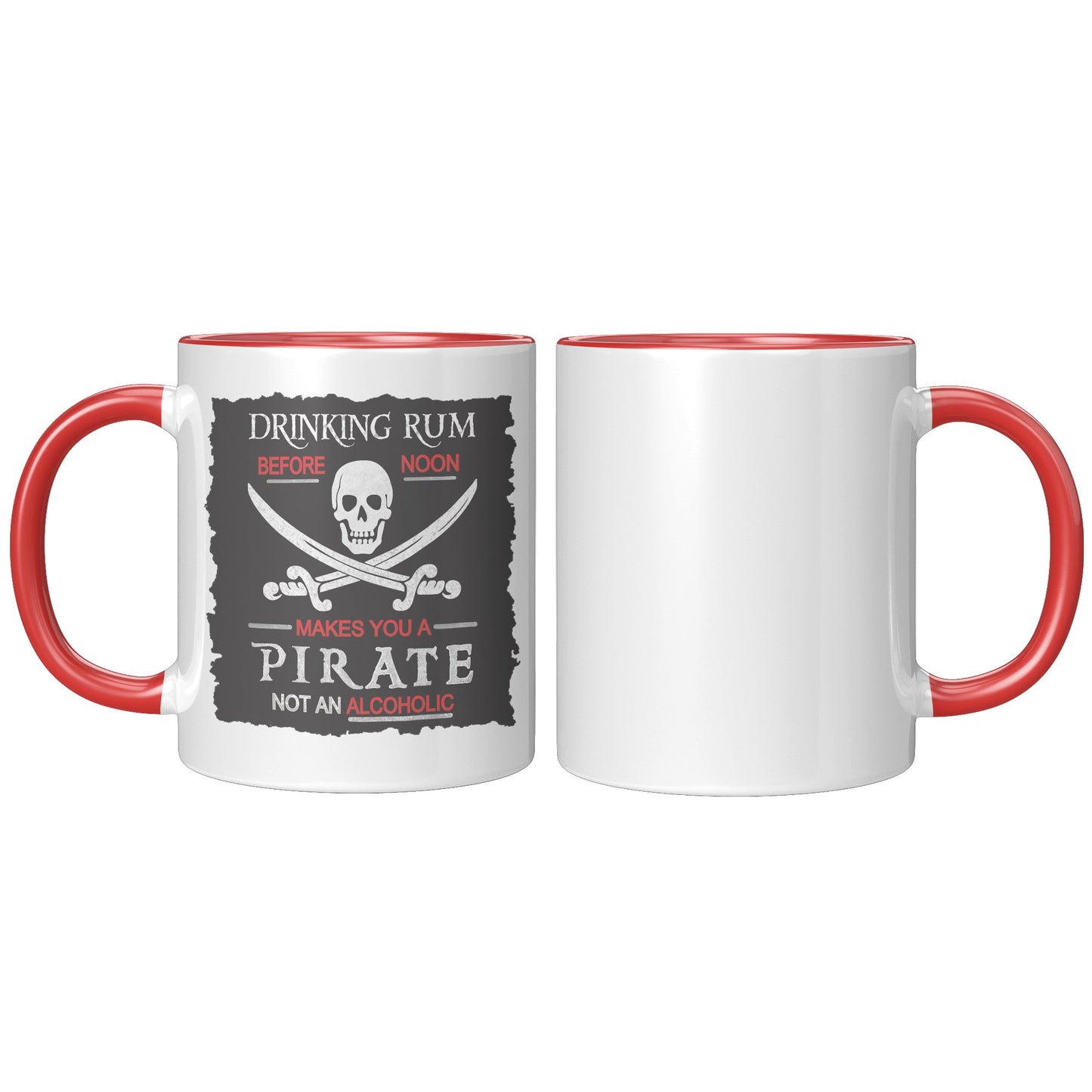 Drinking Rum Before Noon Pirate Accent Mug