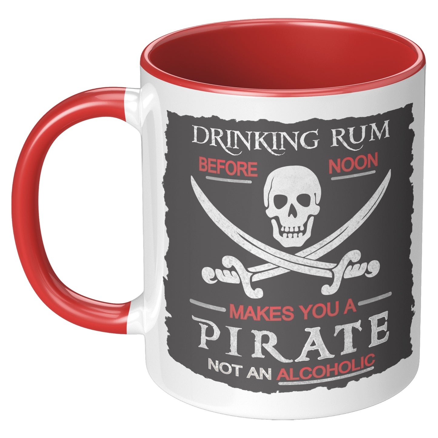 Drinking Rum Before Noon Pirate Accent Mug
