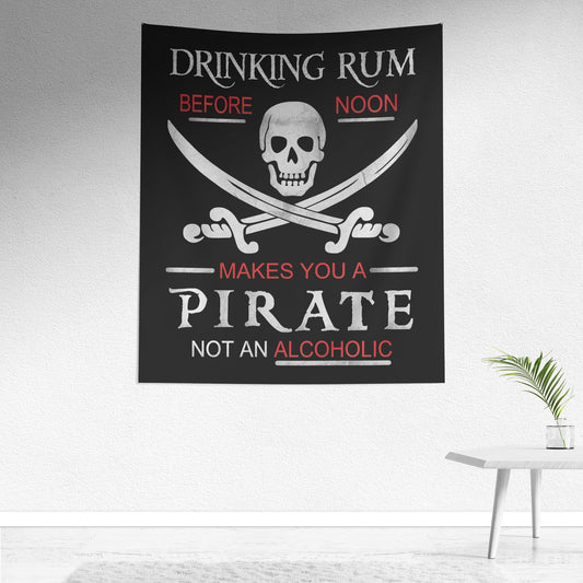Drinking Rum Before Noon Wall Hanging