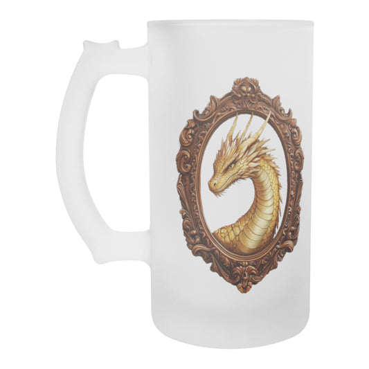 Gold Dragon Frosted Mug