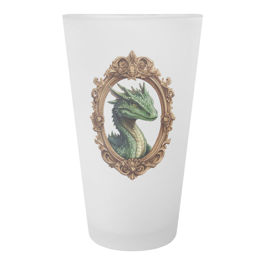 Green Dragon Frosted Pint Glass