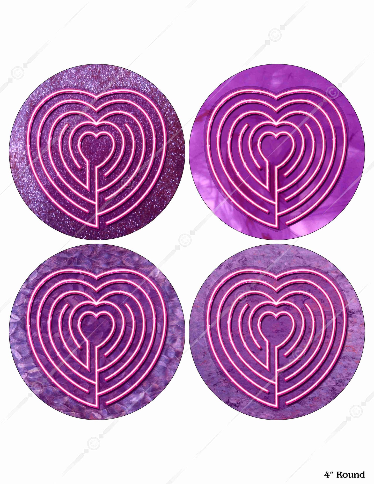 Heart Finger Labyrinth Digital Download