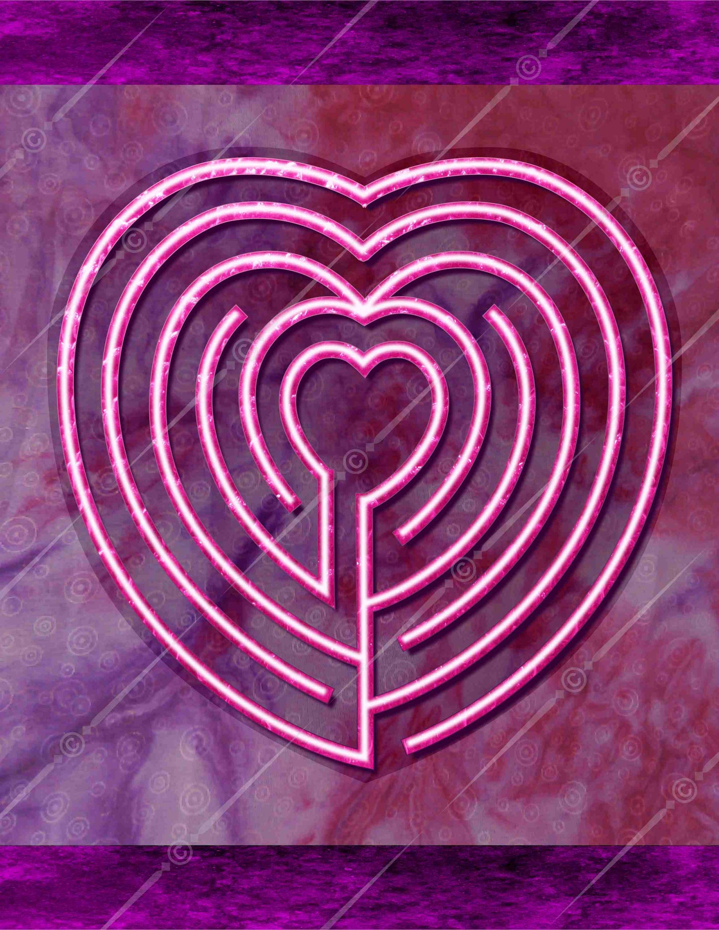 Heart Finger Labyrinth Digital Download