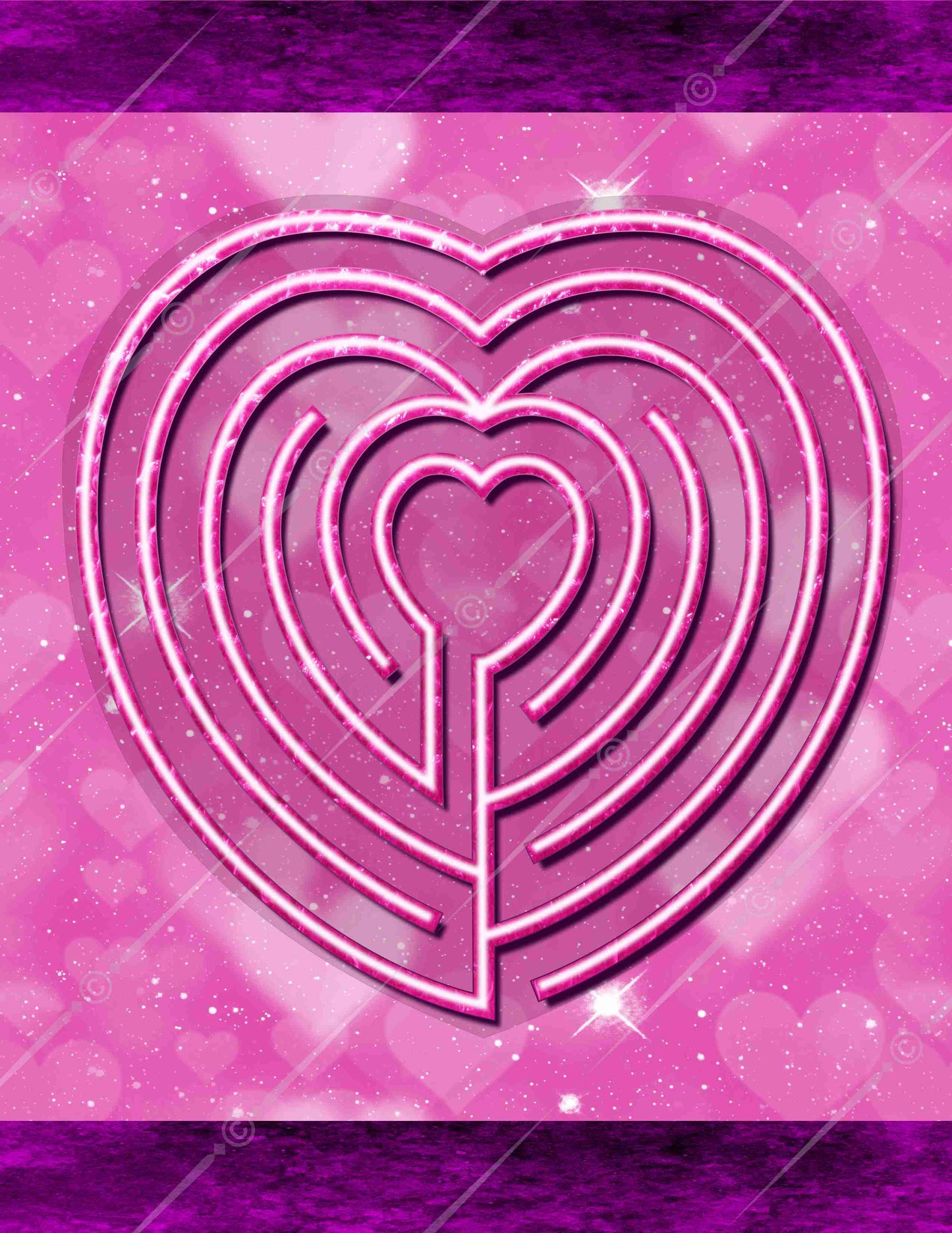 Heart Finger Labyrinth Digital Download