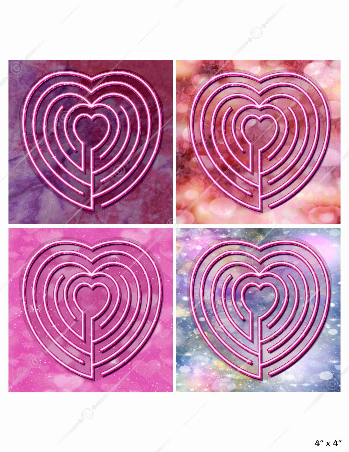 Heart Finger Labyrinth Digital Download