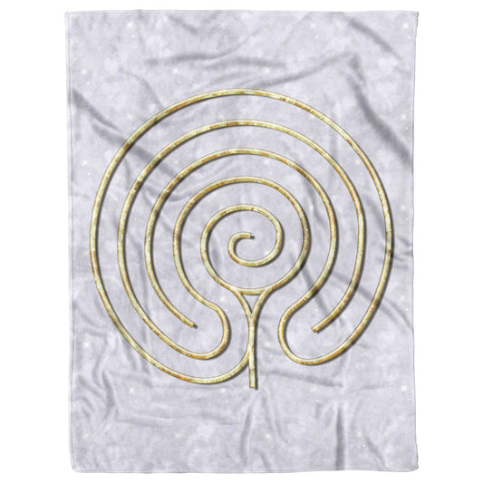 Hindu Labyrinth Therapy Blanket - Lavendar