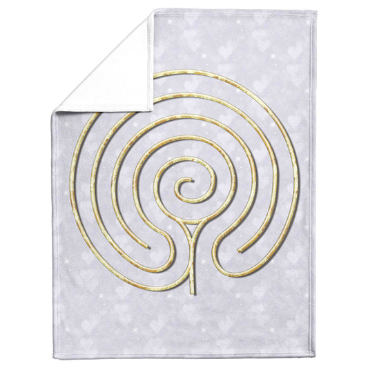Hindu Labyrinth Therapy Blanket - Lavendar