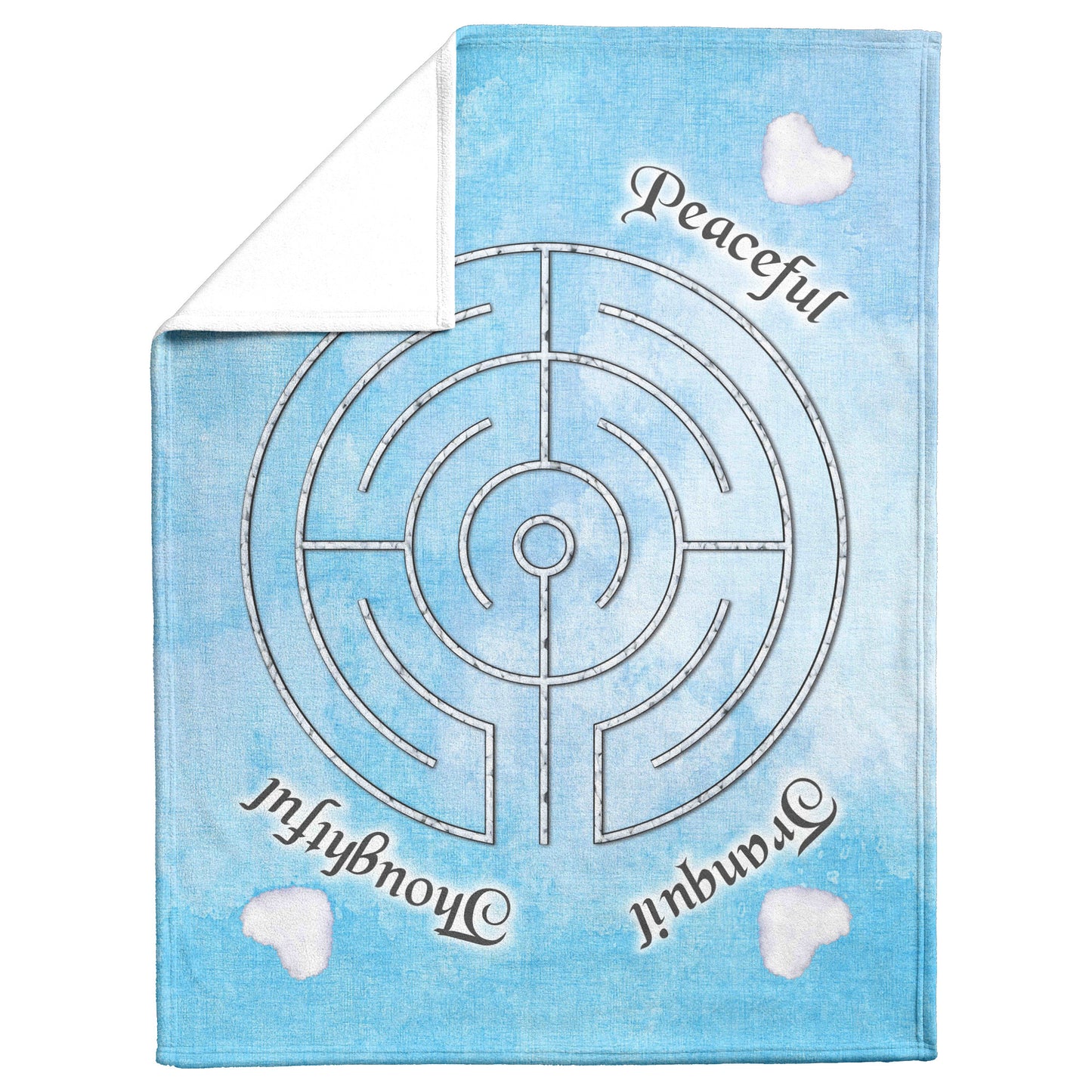 In-Out Labyrinth Blanket - Tranquility