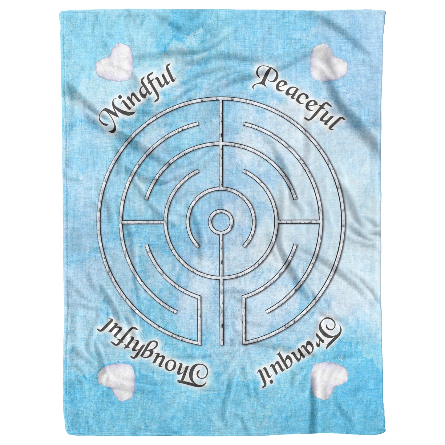 In-Out Labyrinth Blanket - Tranquility