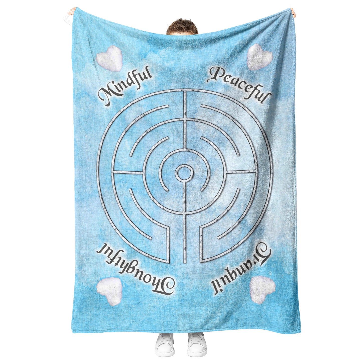 In-Out Labyrinth Blanket - Tranquility
