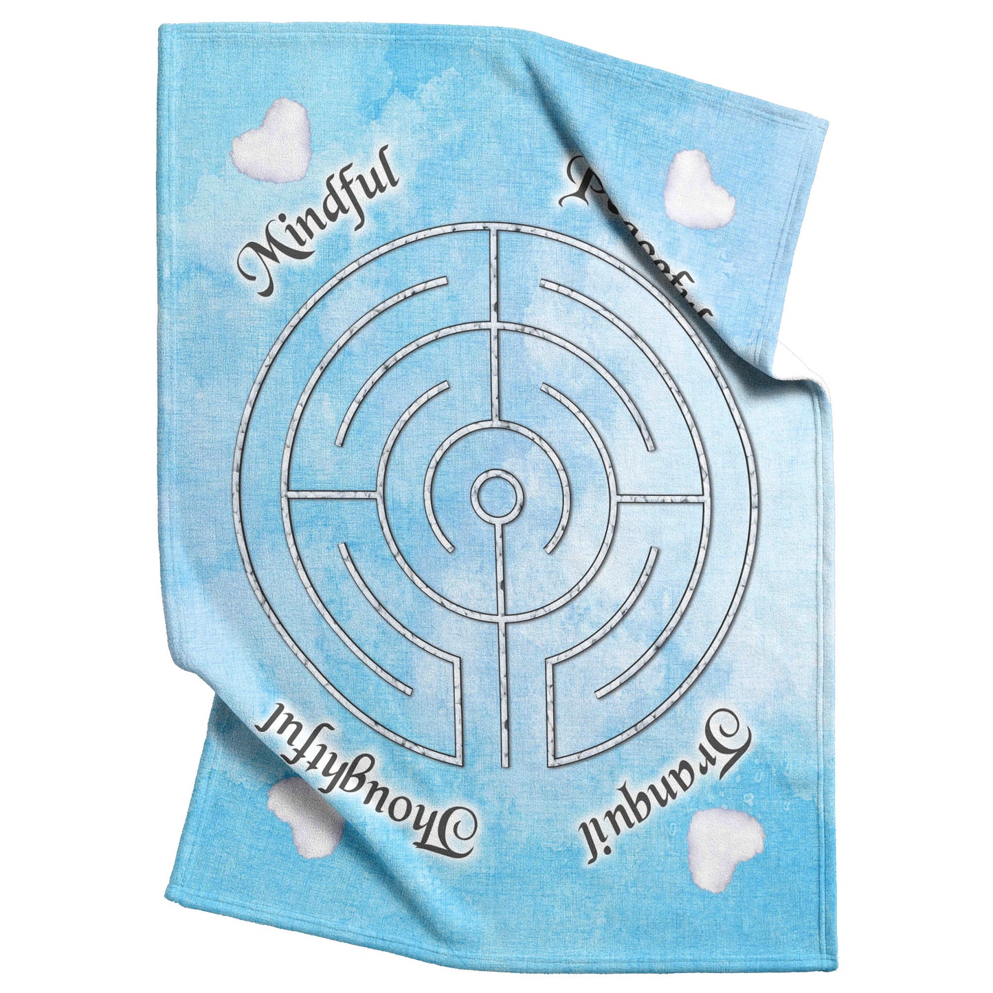 In-Out Labyrinth Blanket - Tranquility