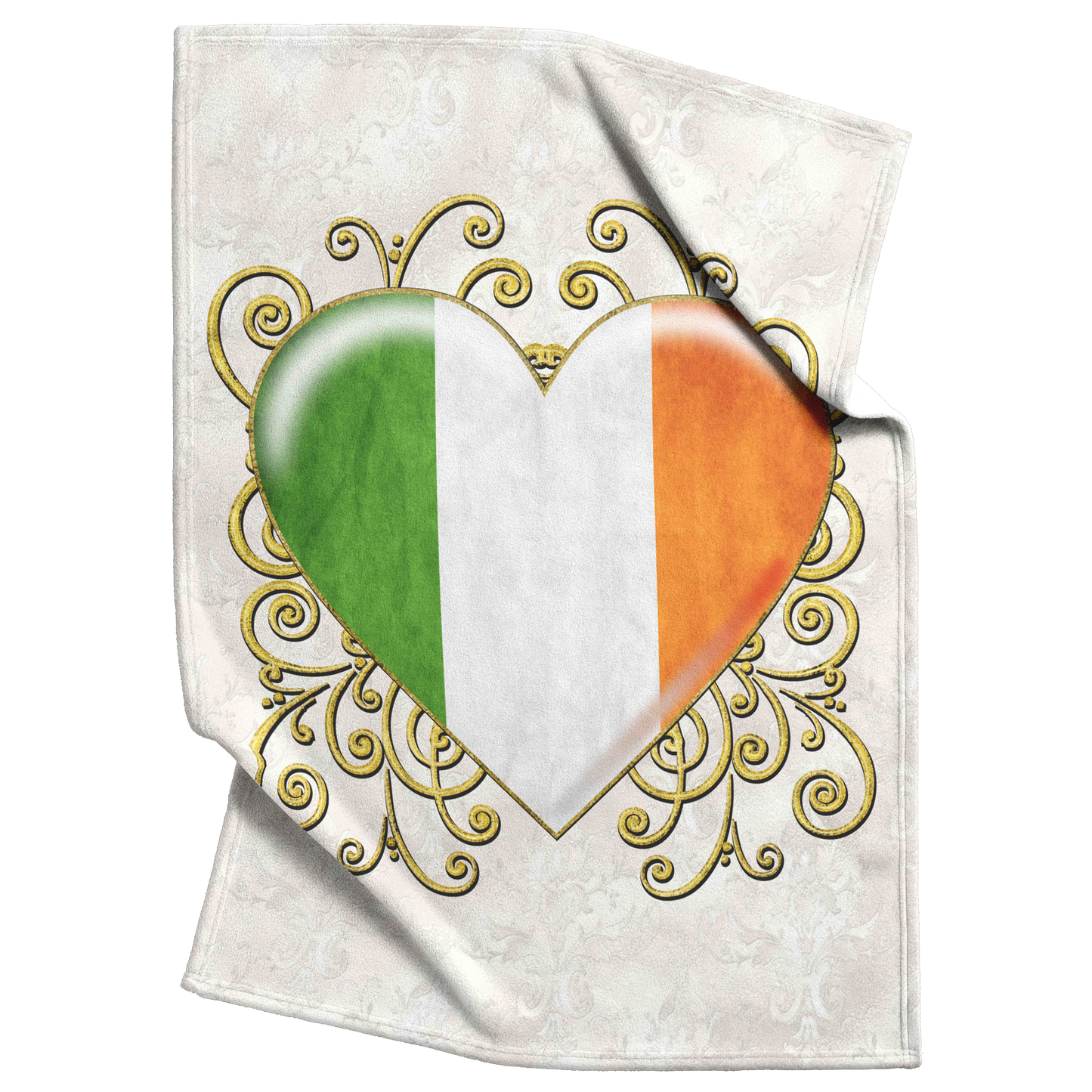 Irish_Heart_Flag_Fleece_Blanket_V_Blanket_Top_Bottom_Folds_Mockup.png