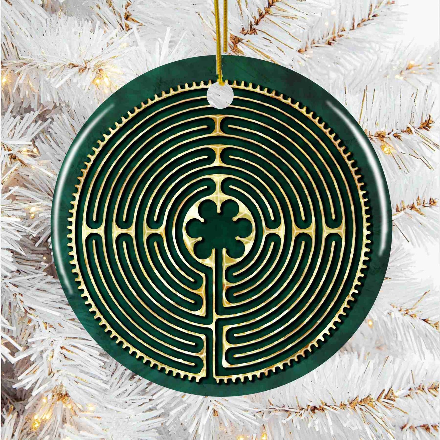 Chartres Labyrinth Christmas Ornament