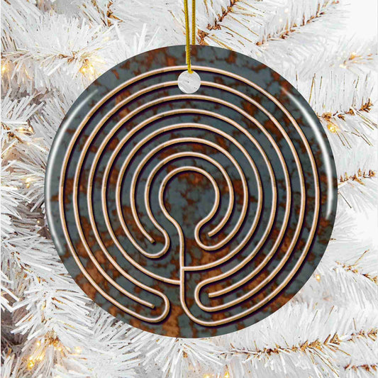 Knidos Labyrinth Christmas Ornament