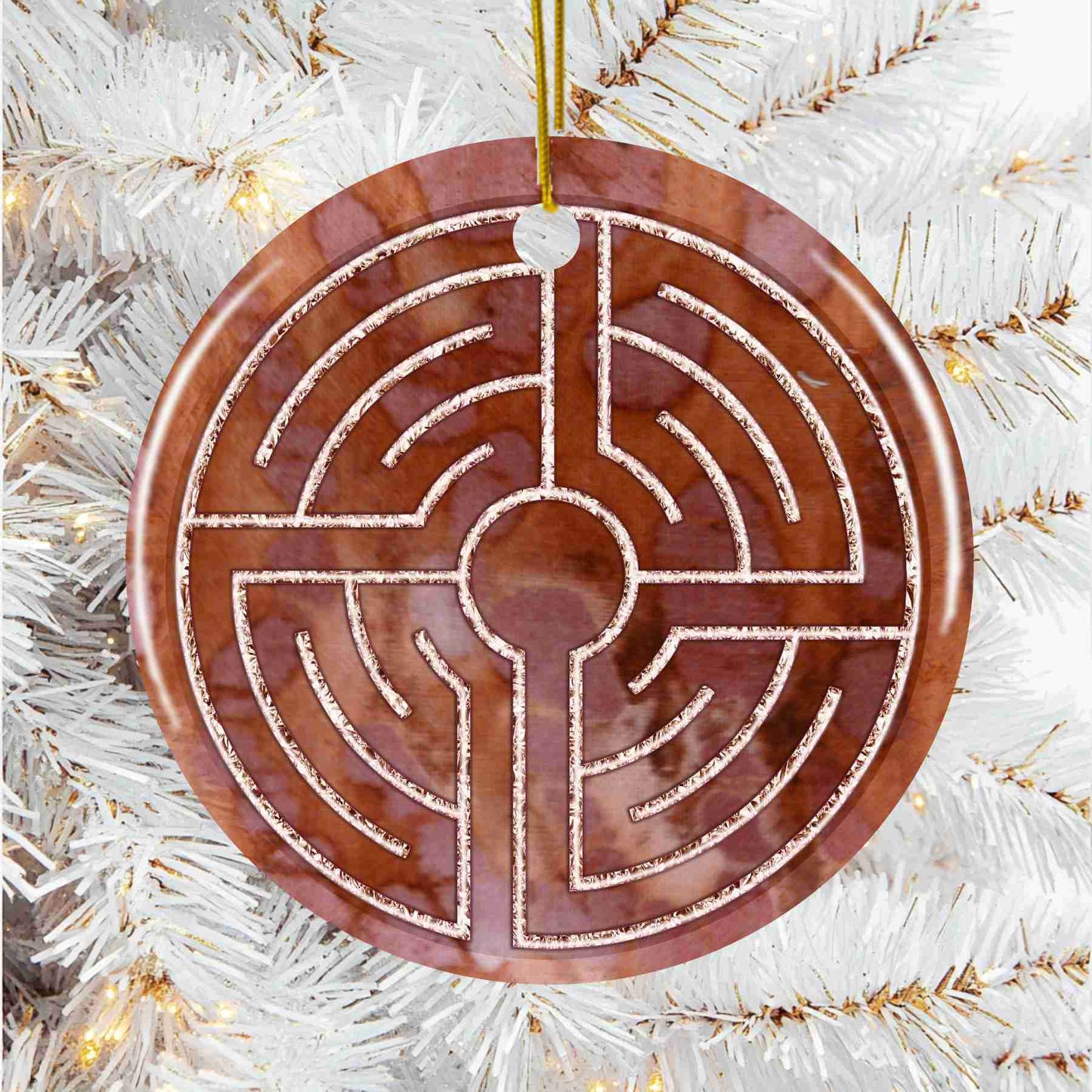 St. Lambertus Labyrinth Christmas Ornament