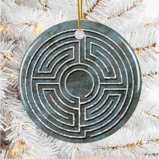 House of Theseus Labyrinth Christmas Ornament