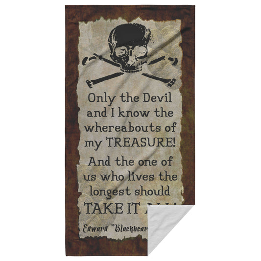 Only The Devil And I Beach Towel