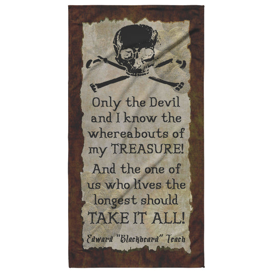 Only The Devil And I Beach Towel