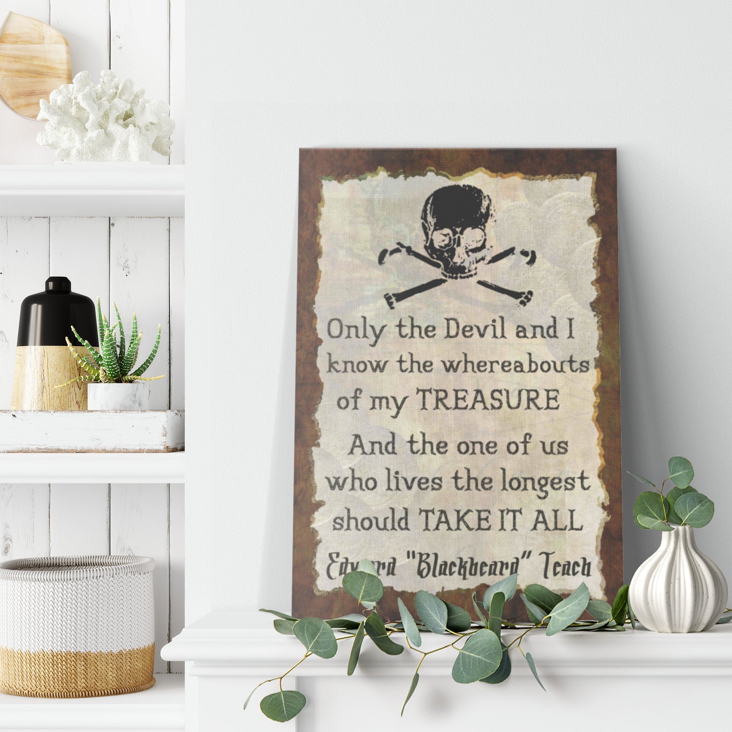 Only The Devil And I Canvas Print