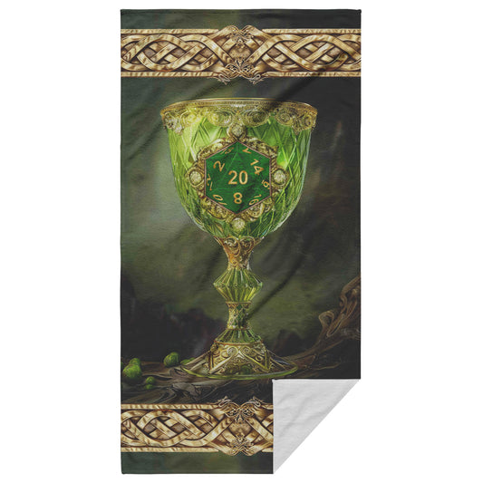 Peridot Goblet D20 Beach Towel