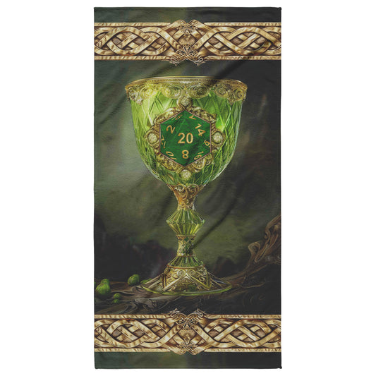 Peridot Goblet D20 Beach Towel