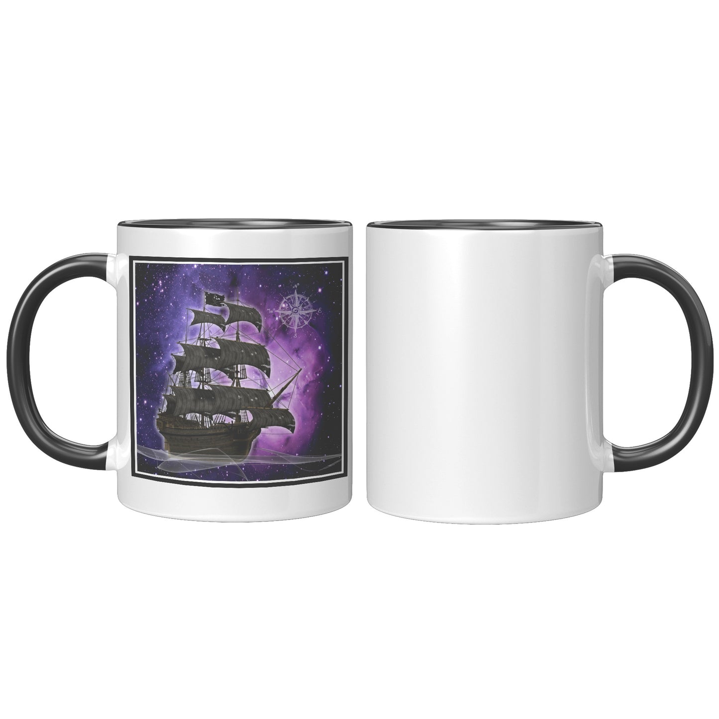 Pirate Ghost Ship Accent Mug - Purple