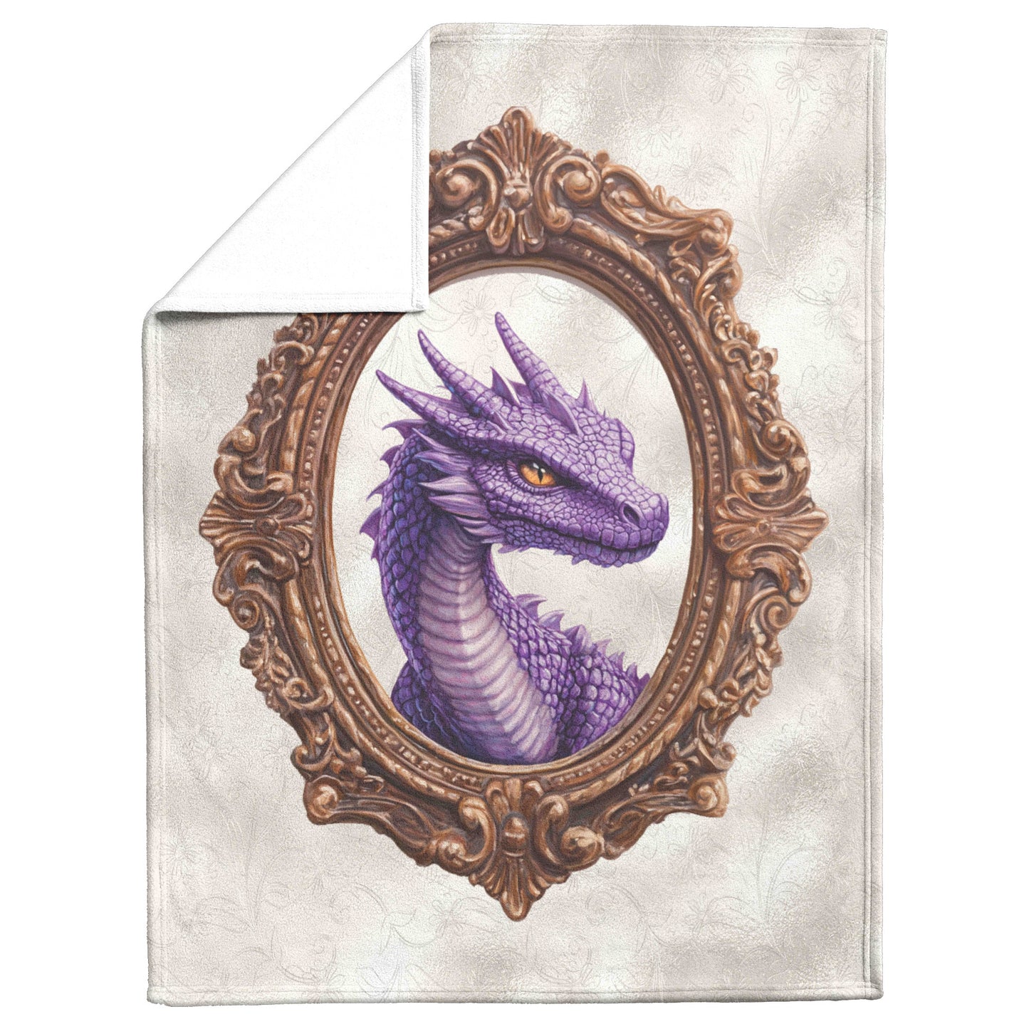 Purple Dragon Fleece Blanket